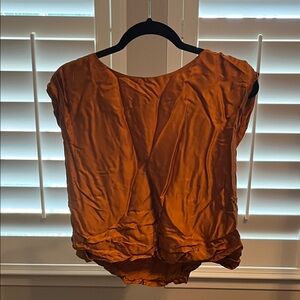 Anthropologie Rust Blouse